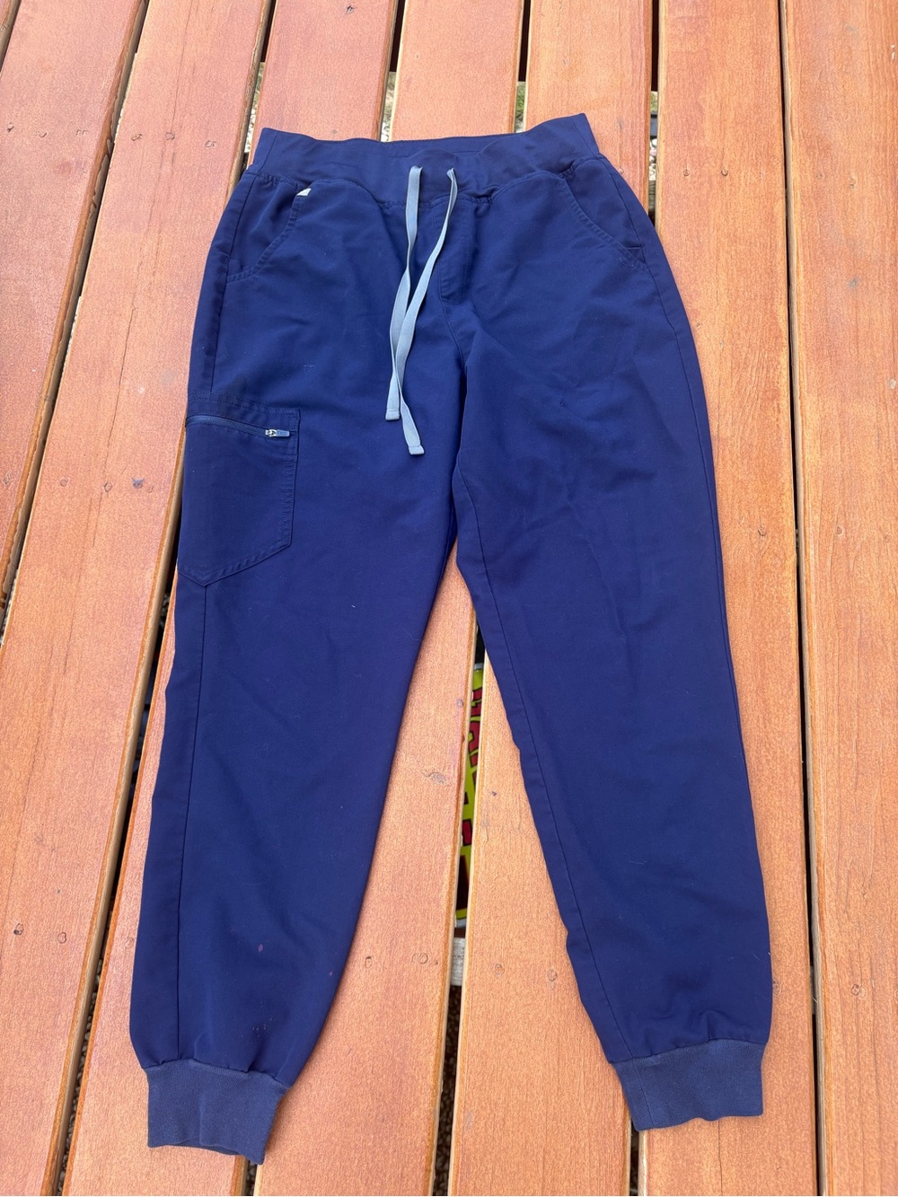Women Figs Navy Blue Jogger Scrub Pants Medium